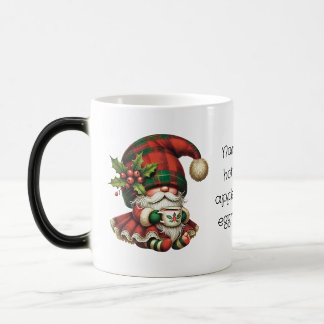 Skapa din egen julpläd Gnome Te Magisk Mugg (Vänster)