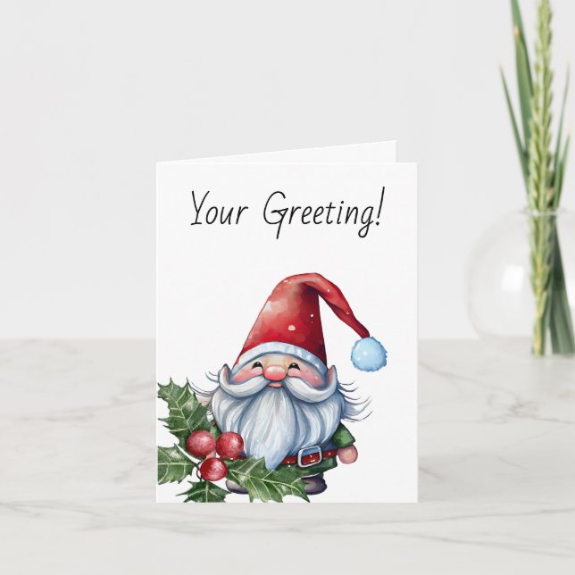 Skapa din egen jultoma helgkort (Framsida)