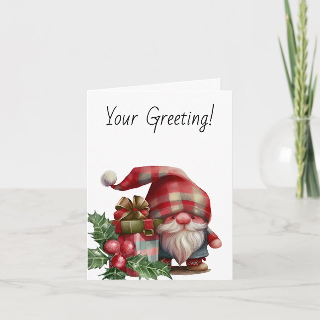 Skapa din egen jultoma helgkort (Framsida)