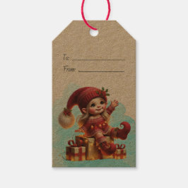 Skapa din egen jultomte Presenter Presentetikett