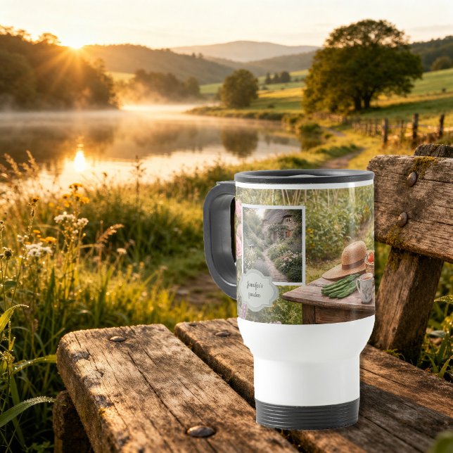 Skapa din egen kaffe före trädgårdsarbete foto resemugg (Create your own Coffee before gardening photo Travel Mug. You can add your own photo, name and text.)