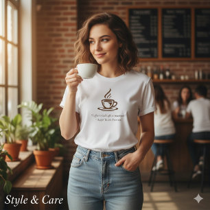Skapa din egen kaffesats kvinnoshirt t shirt
