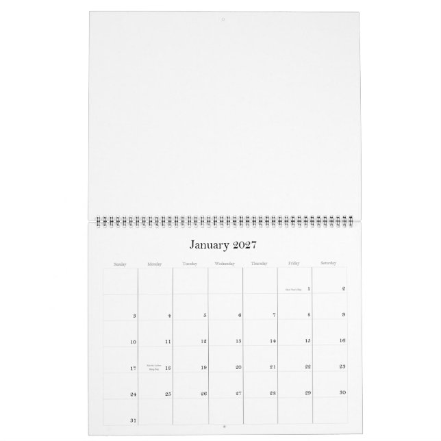 Skapa din egen kalender (Jan 2027)