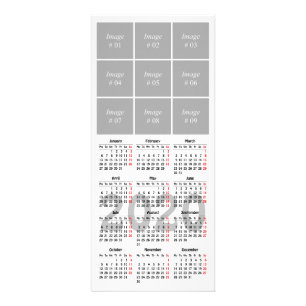 Skapa din egen kalender för 2020 reklamkort