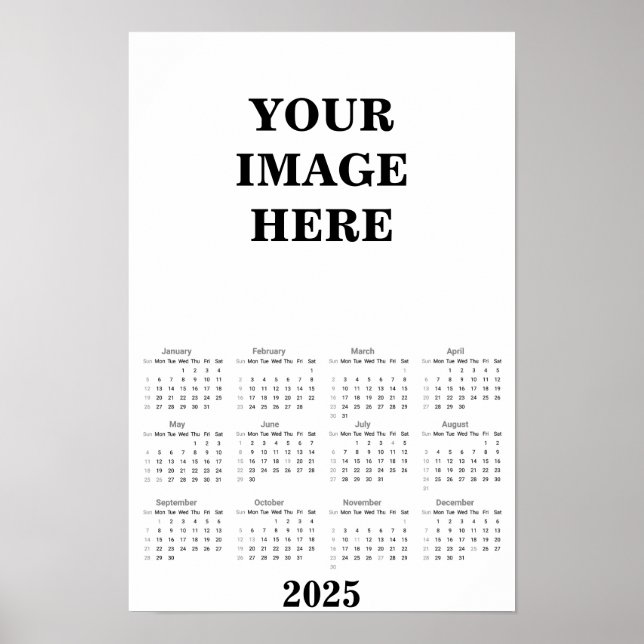 Skapa din egen kalender för 2025 poster (Framsidan)