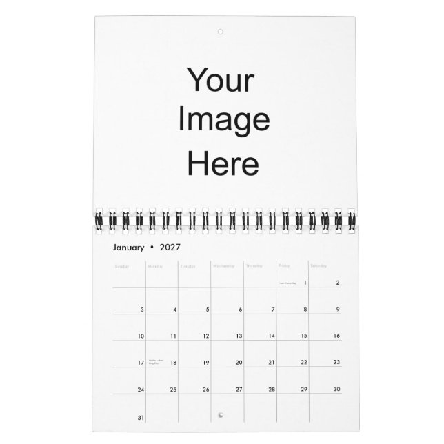 Skapa din egen kalender, liten kalender (Jan 2027)