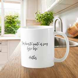 Skapa din egen kalligrafsoffert kaffemugg