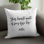 Skapa din egen kalligrafsoffert kudde<br><div class="desc">Skapa din egen anpassningsbar citat dekorativ kudde. Har minimal kalligrafi.</div>