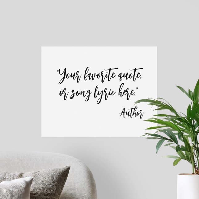 Skapa din egen kalligrafsoffert poster (Skapare uppladdad)