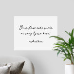 Skapa din egen kalligrafsoffert poster<br><div class="desc">Skapa din egen anpassningsbar-offert poster väggkonst. Med minimal kalligrafi-typografi.</div>