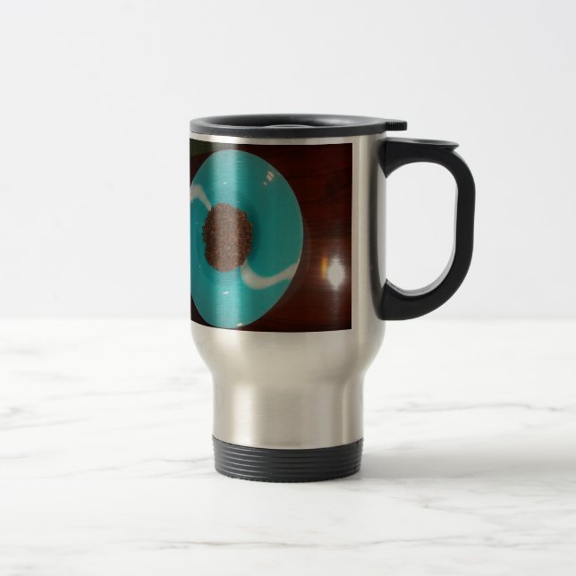 Skapa din egen känsla av blått kaffe vackert Fläkt Resemugg (Höger)