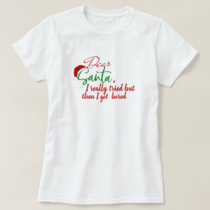 Skapa din egen kära tomten, den vackra julen t shirt