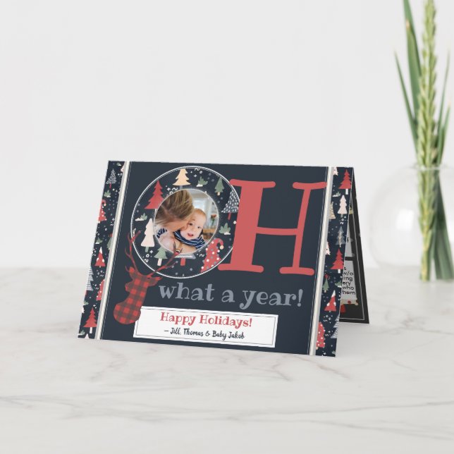 Skapa din egen karantänstation Bingo Photo jul Helgkort (Framsida)