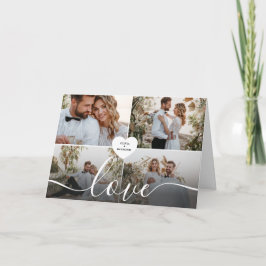 Skapa din egen kärlekskollagefotografi kort