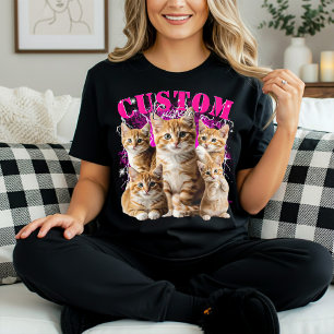 skapa din egen katt eller husdjur 90s bootleg t shirt