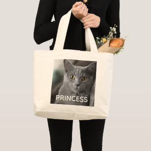 SKAPA DIN EGEN KATTFOTO-TOTEBAG JUMBO TYGKASSE