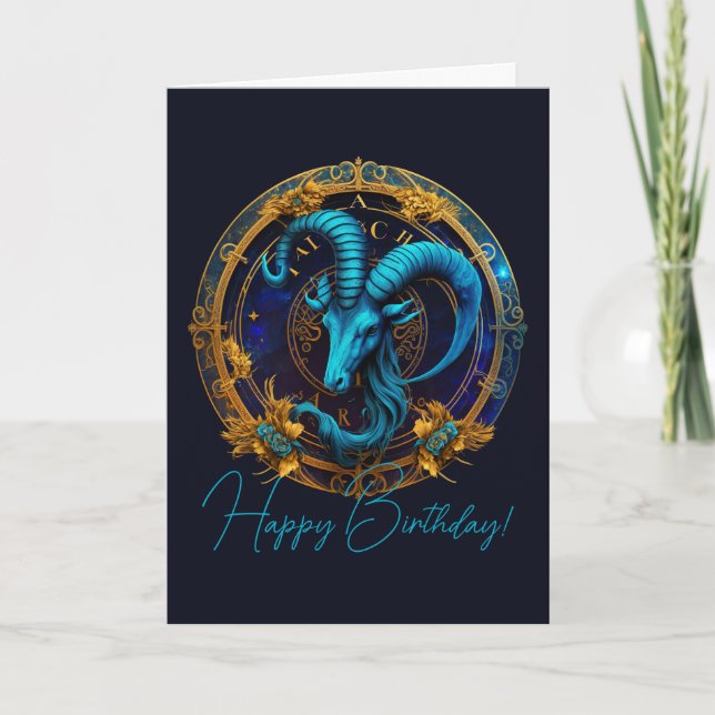 Skapa din egen kelestial Capricorn Zodiac Helgkort (Framsida)