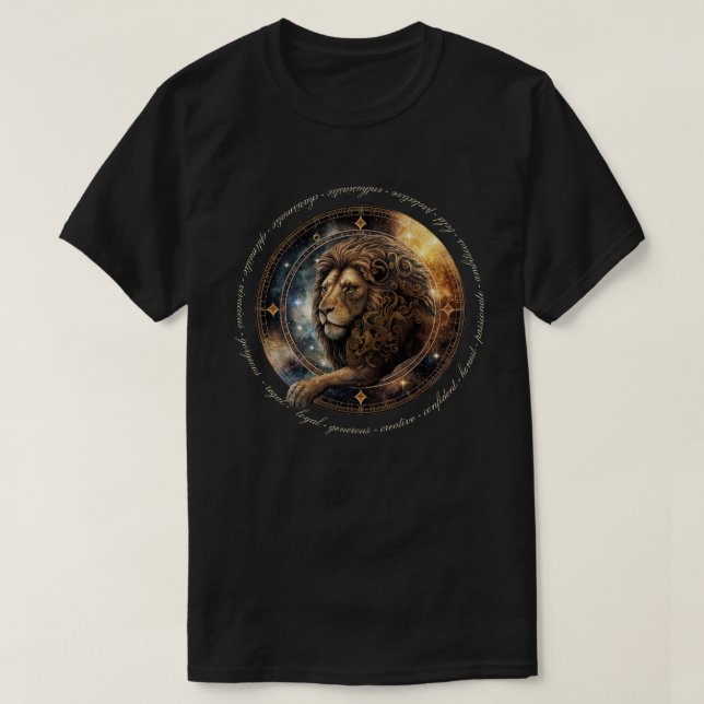 Skapa din egen kelestial Leo Zodiac T Shirt (Design framsida)