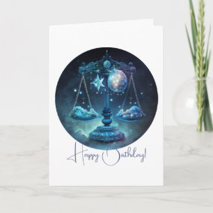 Skapa din egen kelestial Libra Zodiac Helgkort