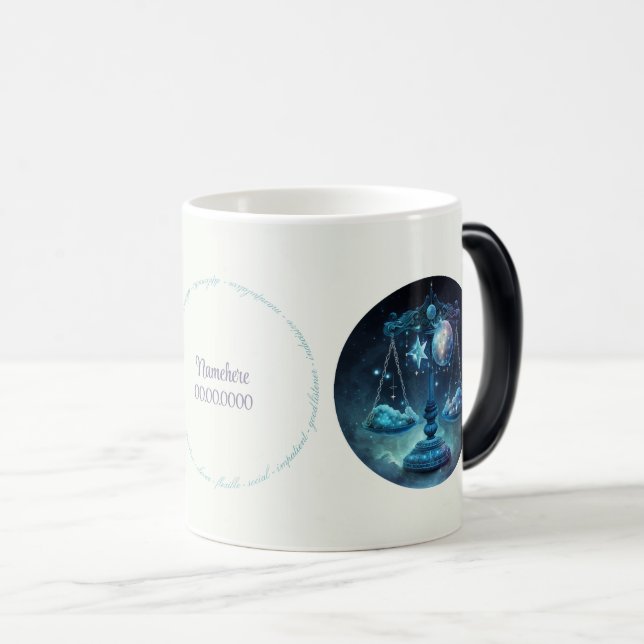 Skapa din egen kelestial Libra Zodiac Magisk Mugg (Framsida höger)
