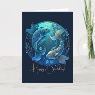 Skapa din egen kelestial Pisces Zodiac Helgkort