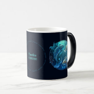 Skapa din egen kelestial Pisces Zodiac Magisk Mugg