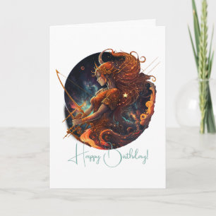 Skapa din egen kelestial Sagittarius Zodiac Helgkort