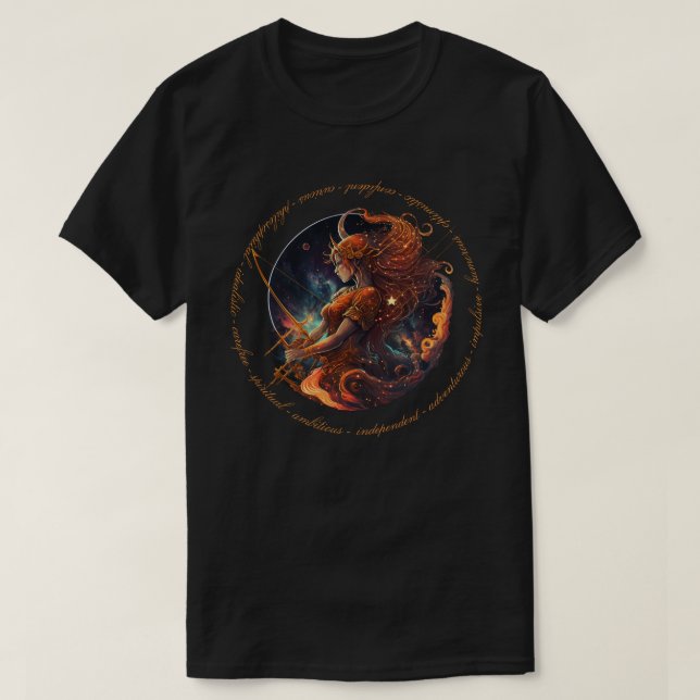 Skapa din egen kelestial Sagittarius Zodiac T Shirt (Design framsida)