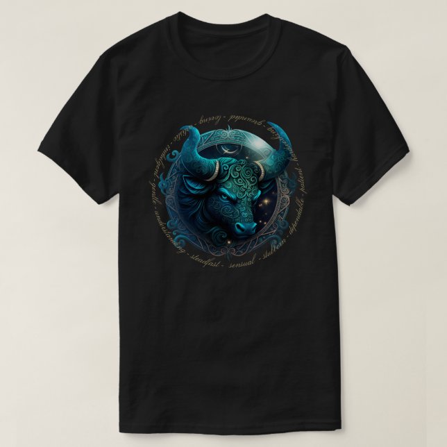 Skapa din egen kelestial Taurus Zodiac T Shirt (Design framsida)