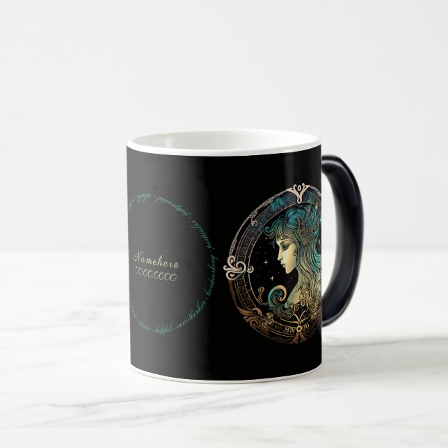 Skapa din egen kelestial Våg Zodiac Magisk Mugg (Framsida höger)