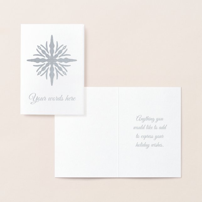 Skapa din egen kiselkolv folierat kort (Display)