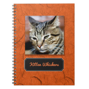 Skapa din egen Kitten Whiskers-foto-anteckningsbok Anteckningsbok