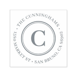 Skapa din egen klassiska monogramReturadress Självfärgande Stämpel