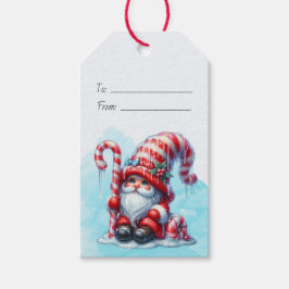 Skapa Din Egen Knubbig Pepparmynta Jul Tomte Presentetikett