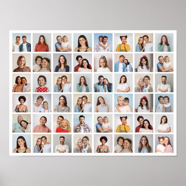 Skapa din egen kollage med 48 bilder poster (Framsidan)