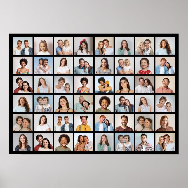 Skapa din egen kollage med 48 bilder poster (Framsidan)