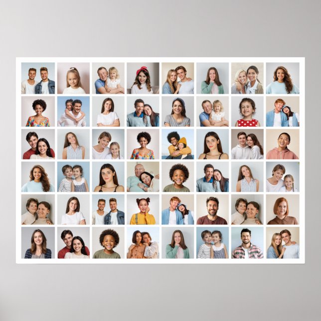 Skapa din egen kollage med 48 bilder poster (Framsidan)
