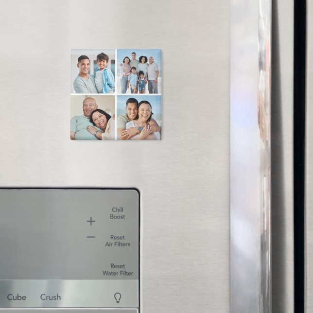 Skapa din egen kollage med 4 foton magnet (In Situ (Fridge))