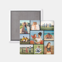 Skapa din egen kollage med 9 bilder magnet