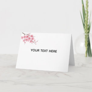Skapa Din Egen Körsbärsblomsterblomma Tack Kort