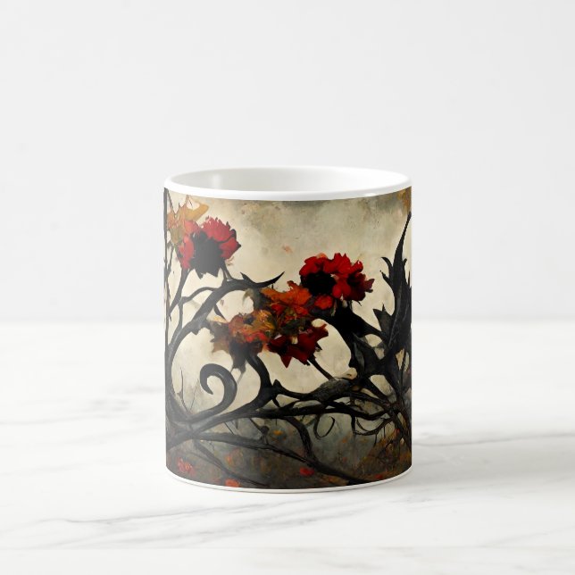 Skapa din egen kreepy-höst Träd Magisk Mugg (Center)