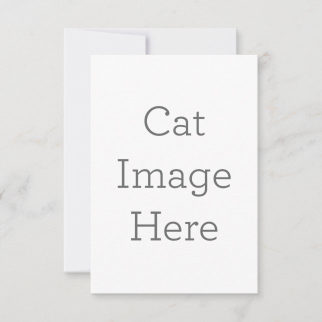 8.9 x 12.7 cm Platt Save The Date-kort (Framsida)