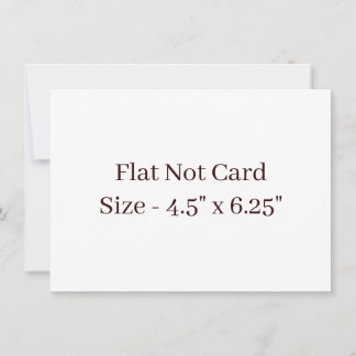Skapa din egen kvadratisk 4,5" x 6,25" platt anteckningskort