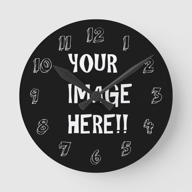 Skapa din egen låda för akryl (medel) rund klocka (Framsida)