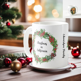 Skapa din egen land-fotojul i delstaten kaffemugg