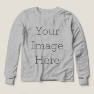 Skapa din egen Långärmad Girl's Youth T Shirt