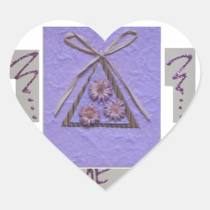 Skapa din egen lärare att du lär mig att hoppas hjärtformat klistermärke