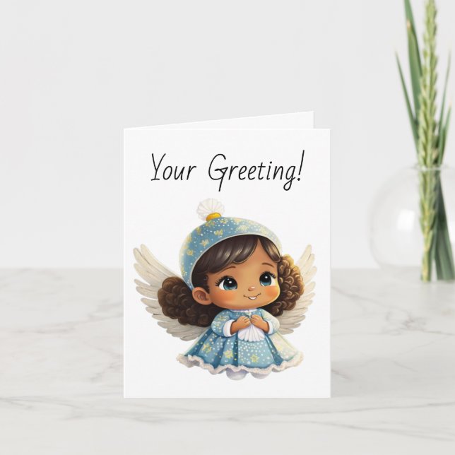 Skapa din egen latinska gula jul helgkort (Framsida)