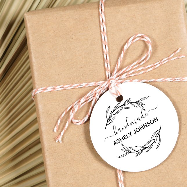 Skapa din egen Laurel Löv handmade Namn Självfärgande Stämpel (Skapare uppladdad)