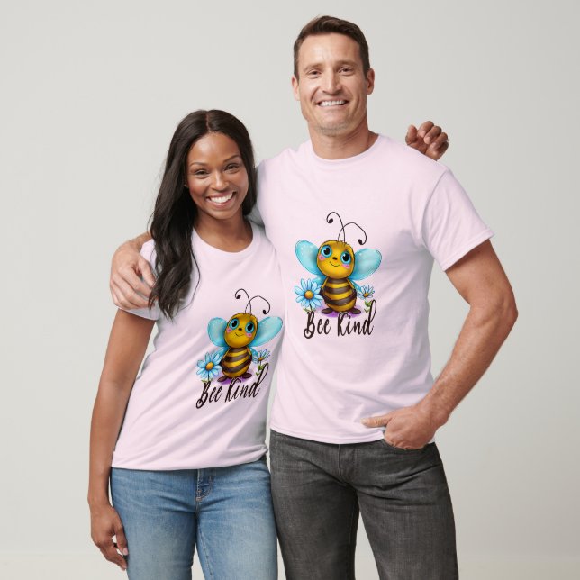 Skapa din egen leende Cute Bee Kin T Shirt (Unisex)